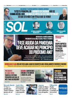 Capa Jornal Nascer do Sol s�bado, 05 / junho / 2021
