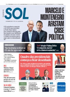 Capa Jornal Nascer do Sol sexta-feira, 06 / setembro / 2024