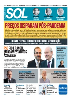 Capa Jornal Nascer do Sol s�bado, 06 / novembro / 2021