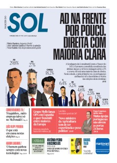 Capa Jornal Nascer do Sol sexta-feira, 08 / maro / 2024