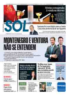 Capa Jornal Nascer do Sol sexta-feira, 10 / maio / 2024