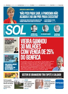 Capa Jornal Nascer do Sol s�bado, 10 / julho / 2021