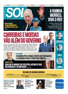 Capa Jornal Nascer do Sol s�bado, 10 / setembro / 2022