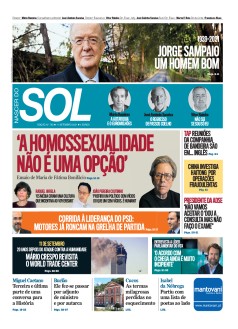 Capa Jornal Nascer do Sol s�bado, 11 / setembro / 2021