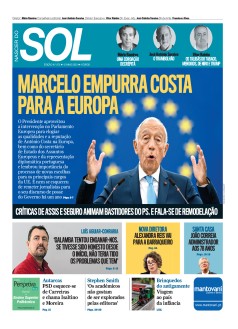 Capa Jornal Nascer do Sol sexta-feira, 12 / maio / 2023