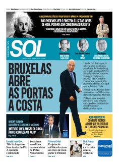 Capa Jornal Nascer do Sol sexta-feira, 14 / abril / 2023