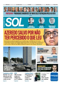 Capa Jornal Nascer do Sol s�bado, 15 / janeiro / 2022