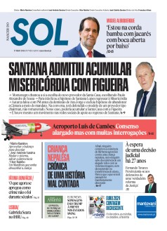 Capa Jornal Nascer do Sol sexta-feira, 17 / maio / 2024