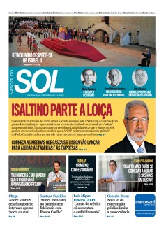Capa Jornal Nascer do Sol s�bado, 17 / setembro / 2022