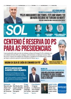 Capa Jornal Nascer do Sol sexta-feira, 18 / agosto / 2023
