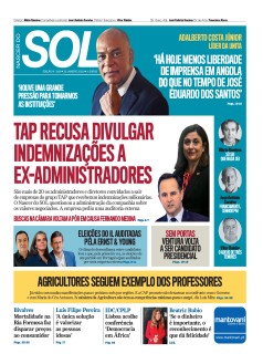 Capa Jornal Nascer do Sol sexta-feira, 20 / janeiro / 2023