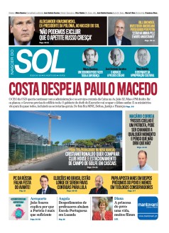 Capa Jornal Nascer do Sol s�bado, 20 / agosto / 2022