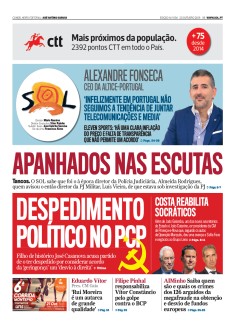 Jornal Nascer do SOL - 20-10-2018