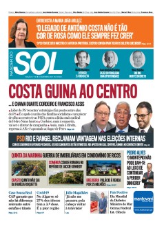 Capa Jornal Nascer do Sol s�bado, 20 / novembro / 2021