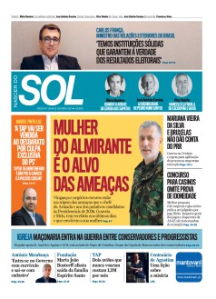 Capa Jornal Nascer do Sol s�bado, 22 / outubro / 2022