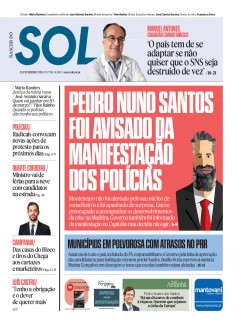 Capa Jornal Nascer do SOL - 23-02-2024