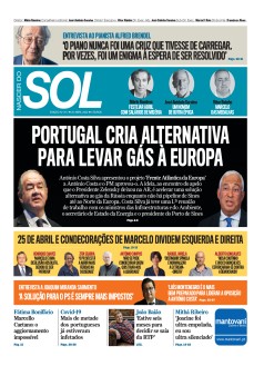 Capa Jornal Nascer do Sol s�bado, 23 / abril / 2022