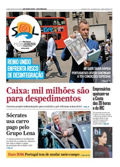 Jornal Nascer do SOL - 25-06-2016