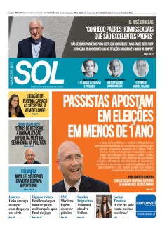 Capa Jornal Nascer do Sol sexta-feira, 26 / maio / 2023