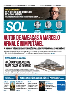 Capa Jornal Nascer do Sol sexta-feira, 27 / janeiro / 2023
