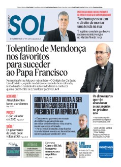 Capa Jornal Nascer do Sol sexta-feira, 27 / dezembro / 2024