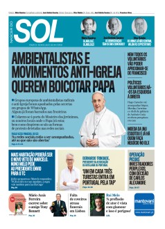 Capa Jornal Nascer do Sol sexta-feira, 28 / julho / 2023