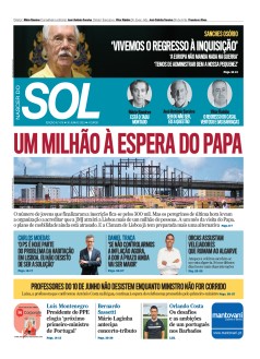 Capa Jornal Nascer do Sol sexta-feira, 30 / junho / 2023