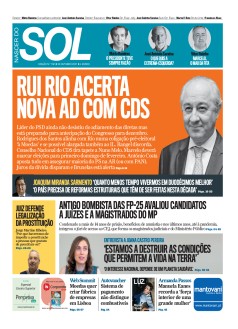 Capa Jornal Nascer do Sol s�bado, 30 / outubro / 2021