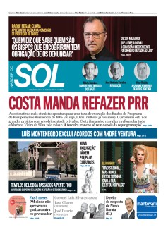 Capa Jornal Nascer do Sol sexta-feira, 31 / mar�o / 2023