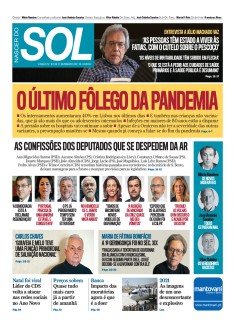 Capa Jornal Nascer do Sol sexta-feira, 31 / dezembro / 2021